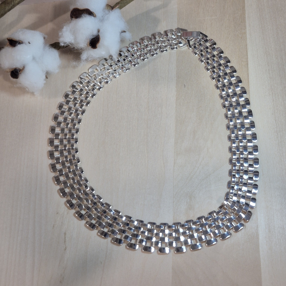 🩶🩶NEW🩶🩶 PRETTY!! Iron Cuban Chunky Thick Chain Necklace - Picture 4 of 14